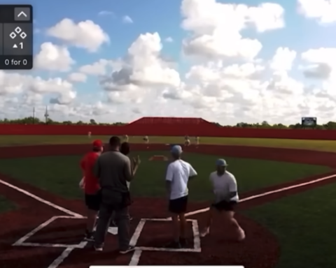 footage of baseball coach being shot